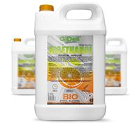 GiDeli Bioetanol 3 x 5 l con aroma a naranja 96,6% etanol para chimeneas interiores y exteriores, sin humo ni hollín, de maíz y remolacha azucarera