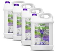 GiDeli Bioetanol 4 x 5 l de aroma de lavanda 96,6% etanol para chimeneas interiores y exteriores, sin humo ni hollín, de maíz y remolacha azucarera