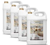 GiDeli Bioetanol 4 x 5 l de aroma de vainilla 96,6% etanol para chimeneas interiores y exteriores, sin humo ni hollín, de maíz y remolacha azucarera