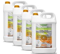 GiDeli Bioetanol 4 x 5 l de aroma naranja 96,6% etanol para chimeneas interiores y exteriores, sin humo ni hollín, de maíz y remolacha azucarera