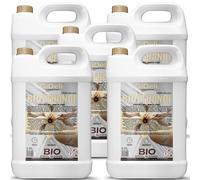 GiDeli Bioetanol 5 x 5 l de aroma de vainilla 96,6% etanol para chimeneas interiores y exteriores, sin humo ni hollín, de maíz y remolacha azucarera