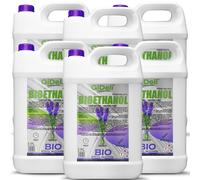 GiDeli Bioetanol 6 x 5 l de aroma de lavanda 96,6% etanol para chimeneas interiores y exteriores, sin humo ni hollín, de maíz y remolacha azucarera