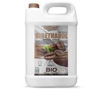 GiDeli Bioetanol - Fragancia de café (5 L, 96,6% etanol, para chimeneas interiores y exteriores, sin humo ni hollín, de maíz y remolacha azucarera)