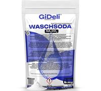 GiDeli Carbonato de Sodio 100g - Desengrasante Natural Para la Limpieza del Hogar - Desincrustante Neutralizador de Calcio y Magnesio - Quitamanchas de Ropa - Apto Para Lavadora y Lavavajillas