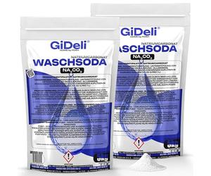 GiDeli Carbonato de Sodio 2 x 5 kg en Bolsa - Carbonato Sódico Na2CO3 | desengrasante de cocina y ollas, cristales de soda para la colada, antical del agua dura, sin perfume, para un uso intensivo
