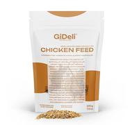 GiDeli Comida para pollos de 200 g - Harina de ponedora alimento completo para pollos - Alimento para granos de aves de corral para un rendimiento óptimo y formación de huevos, mejor aceptación y