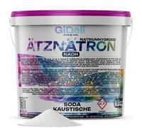 GiDeli Copos de hidróxido de sodio, 500 g, producto químico de limpieza, desengrasante y limpiador de desagüe, hogar e industria, 99,9% pureza, para fabricación de jabón, soda caustica