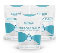 GiDeli Epsom Sal de baño Sal de Epsom 3x 5kg Sal de Epsom sulfato de magnesio sal amarga sulfato de magnesio heptahidrato puro, grado farmacéutico. (15 kg)