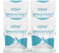 GiDeli Epsom Sal de baño Sal de Epsom 4x 5kg Sal de Epsom sulfato de magnesio sal amarga sulfato de magnesio heptahidrato puro, grado farmacéutico. (20 kg)
