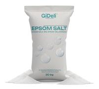GiDeli Epsom Sales de baño Sales de Epsom Sales de Epsom Sales de Epsom Sales de magnesio puro, calidad farmacéutica (30 kg)