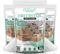GiDeli Eritrito 15 kg de azúcar de cristal sin calorías, sustituto alimentario como alternativa vegana y amigable para los dientes al azúcar