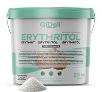 GiDeli Eritritol 20 kg en cubo de azúcar granulada de repuesto de alimentos como alternativa vegana y de azúcar amigable con los dientes