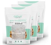 GiDeli Eritritol 3 kg sin calorías azúcar granulada sustituto de alimentos como alternativa vegana y de azúcar amigable con los dientes