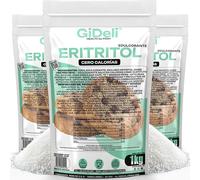 GiDeli Eritritol Puro 3 kg - Sustituto del Azúcar sin Calorías, 3 x 1 kg