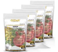 GiDeli Fosfato Monopotásico MKP 4x5kg - Abono Hidrosoluble para Fertirrigación y Uso Foliar - Ideal para Huerto, Invernadero, Árboles Frutales - Sin Nitrógeno, Favorece Floración y Fructificación