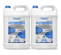 GiDeli Isopropanol 70% 2 x 5 litros limpiador de alcohol isopropílico alto porcentaje de alcohol isopropílico IPA para limpieza de componentes electrónicos, lentes y pantallas