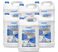 GiDeli Isopropanol 70% 5 x 6L Limpiador de alcohol isopropílico alto porcentaje de alcohol isopropílico IPA para limpieza de componentes electrónicos, lentes y pantallas