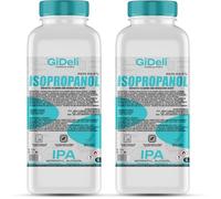 GiDeli Isopropanol 99,9% 2 litros - Alcohol isopropílico alto porcentaje IPA para componentes electrónicos, lentes y pantallas - Desengrasante y disolvente para resinas en impresión 3D
