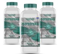 GiDeli Isopropanol Técnico 3x 1l - Alcohol isopropílico 99,9% - Limpieza de componentes electrónicos y accesorios de impresora 3D