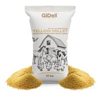 GiDeli Mijo amarillo 10 kg - Comida para periquitos de mijo - Comida para canarios y aves de compañía