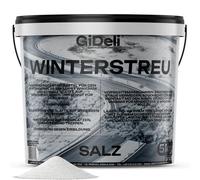 GiDeli Sal de deshielo de 5 kg en cubo, sal de deshielo contra hielo y nieve, sal de deshielo para invierno, sal para nieve, eficaz arena de invierno contra la suavidad, eficaz remoción de nieve