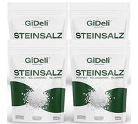 GiDeli Sal de roca gruesa, sal de mesa granulada natural, sal de cristal, sal de juego de primera calidad, no OGM (20 kg)