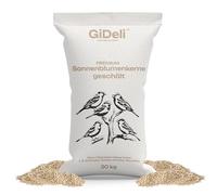 GiDeli Semillas de girasol peladas 30 kg de comida para pájaros para aves de jardín y aves silvestres Alimento para aves silvestres 4 años Dispensador de energía de alimentación valiosa sin cuenco