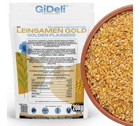 GiDeli Semillas de Lino Dorado 4 x 5 kg - Omega 3 y Fibra, sin Aditivos | integrales y naturales, ideales para hornear, para muesli, pan, batidos y ensaladas, veganas