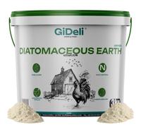 GiDeli Tierra de Diatomeas 3 kg en Cubo - Polvo para Gallinas y Jardín | contra el ácaro rojo de las aves, sin calcinar y sin aditivos, alta absorción, aditivo para la cama y el baño de arena