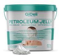 GiDeli Vaselina blanca de 20 kg - Crema de manos y cuidado de la piel - Crema grasa para pies extremadamente secos, manos, bálsamo labial para labios agrietados, tatuajes, piercings, cuidado personal