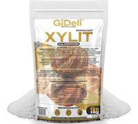 GiDeli Xilitol Azúcar Original de Finlandia 1kg de sustituto de alimentos de azúcar de abedul como vegano y edulcorante agradable para los dientes