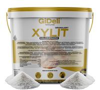 GiDeli Xilitol Azúcar Original de Finlandia 20 kg en cubo de azúcar de abedul sustituto de alimentos como vegano y edulcorante amigable con los dientes