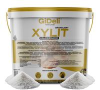 GiDeli Xilitol Azúcar Original de Finlandia 5kg en cubo de azúcar de abedul sustituto de alimentos como vegano y edulcorante dental