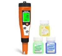 GIDIGI Medidor Cloro pH y Salinidad Piscinas, 7 en 1 pH FAC Sal ORP EC TDS | Medidor de Cloro para Piscinas, SPA, Acuarios, Hidroponía y Agua Potable, Medidor pH y Cloro Piscina Digital