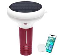 GIDIGI Medidor Cloro, pH y Salinidad Piscinas, 7 en 1 pH FAC Sal ORP EC TDS y Temp, Flotante Medidor de Cloro con Aplicación, Carga Solar Medidor Inteligente de pH para Piscinas, Acuarios, Spa