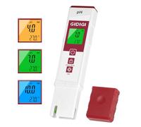 GIDIGI Medidor de pH para agua con pantalla a color, medidor de pH digital profesional, kit de calibración de pH analizador de calidad del agua para piscinas, spas, hidroponía, acuarios y agua potable