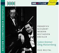 Gidon Kremer joue Prokofiev, Schubert, Webern, Beethoven.