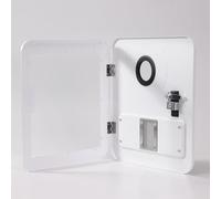 Gidrox Kit de puerta blanca de repuesto para calentador de agua RV de 15 x 18 pulgadas, solo panel de acceso externo para calentadores de agua sin tanque RV