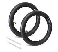 GIDWRIY 2 Piezas Cámara de Aire Reforzada 12 1/2 X 2 1/4,Neumáticos Interiores Incluye 2 Palo de Neumático,Tubo Interior de Bicicleta con Válvula de Ángulo para Neumáticos de Scooter, Cochecito