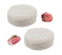 GIDWRIY 2 Piezas Red para Carne de 2 M,Malla para Carne en Rollo,Malla de Cocina,Malla Elastica Carne,Malla Jamon,Malla para Asar Carne,Red para Cocinar Alimentos,Malla Carne Ahumada para Guarda