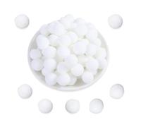 GIDWRIY 200 Piezas Mini Pompones Manualidades Blanco 2 cm,Pompón Craft,Bolas de Pompones Peludos,Pompones Decoración,Pequeños Pompom Craft Kit,Pompon Artesanales,Pompon Bricolaje para Creativo Fiesta