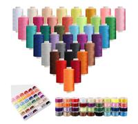 GIDWRIY 400 Yardas 36 Colores Hilos de Coser a Mano,Hilos de Costura para Maquina,Hilo de Colores para Coser,Bobina Hilo Poliester,Hilos para Bordar Punto de Cruz,Costurero Accesorios para Bricolaje