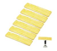 GIDWRIY 6 Piezas Almohadillas de Microfibra para Karcher WV2 WV5,Funda Recambio para Kärcher Limpiacristales,Almohadillas para Aspiradoras de Ventanas,Repuestos de Limpiacristales Accesorios