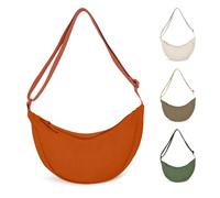 GIDWRIY Bolso Media Luna Crossbody Bag Casual Hobo, Pequeño