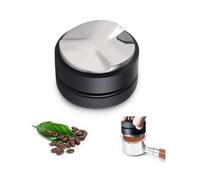 GIDWRIY Distribuidor Cafe 58 mm,Tamper Cafe Negro,Nivelador de Café de Acero Inoxidable,Prensador de Café Profundidad Ajustable,Accesorios Barista Cafes,Distribución de Cafés,Expresso Tools
