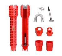 GIDWRIY Llave Multifuncional 14 en 1 para Grifo y Herramienta Antideslizante para Tuerca de Baño