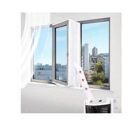 GIDWRIY Sello Ventana Aire Acondicionado Adaptador 400 cm,Cubierta Aislante Ventana Aire Acondicionado Accesorios,Sellado Universal Puerta Ventana,Aislante Ajustable Ventanas para Secadoras