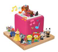 Gieanoo Para estantería cuadrada Tonie, estantería de almacenamiento compatible con caja de tonificadores 1 y caja de tonificación, 2 estantes Tonie para niñas, de madera de pino para 10 - 20