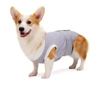 GIEEU Traje de recuperación para Perro Body Perro Post cirugía Hembra Camiseta postquirúrgica Perro Hembras Machos con Almohadilla Transpirable Protección Heridas Abdominales Mediano
