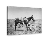 GIEIG Póster de The American Cowboy para pared, para decoración del hogar, escuela, oficina, marco de 40 x 60 cm